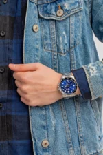 ساعة كاسيو MTP-VD300D-2EUDF الرجالية الكلاسيكية الزرقاء متعددة العدادات ستانلس ستيل – Casio MTP-VD300D-2EUDF Men Blue Dial Stainless Steel Multi-Dial Watch