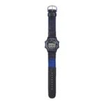 ساعة كاسيو W-220HF-2AVDF الرقمية الرياضية باللون الأزرق مع سوار قماشي/جلدي | Casio W-220HF-2AVDF Digital Sport Watch Blue Resin Case Cloth/Leather Band
