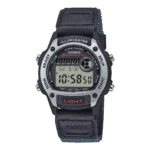 ساعة كاسيو W-220HF-8AVDF الرقمية الرياضية باللون الرمادي الفضي | Casio W-220HF-8AVDF Digital Sport Watch Grey Silver Resin Case Cloth/Leather Band