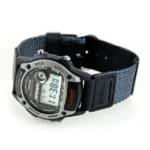 ساعة كاسيو W-220HF-8AVDF الرقمية الرياضية باللون الرمادي الفضي | Casio W-220HF-8AVDF Digital Sport Watch Grey Silver Resin Case Cloth/Leather Band
