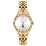ساعة يو إس بولو أسن USPA2085-05 نسائية كلاسيكية ذهبية ستانلس ستيل – US Polo Assn. USPA2085-05 Women’s Gold Tone Classic Watch